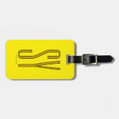 Gepäckmarke für Reisezubehör Gepäckanhänger (Vorderseite horizontal)