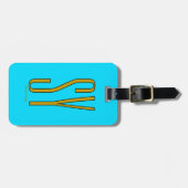 Gepäckmarke für Reisezubehör Gepäckanhänger (Vorderseite horizontal)