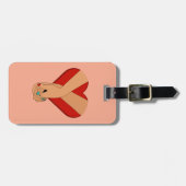 Gepäckmarke für Reisezubehör Gepäckanhänger (Vorderseite horizontal)