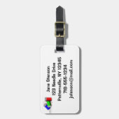 Gepäckmarke für Seamstress, Schneider Gepäckanhänger (Vorderseite vertikal)