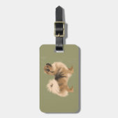 Gepäckmarke für Tibetisch-Spanisch (Dunkle Verklei Gepäckanhänger (Vorderseite vertikal)