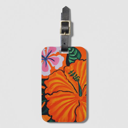 Gepäckmarke für tropische Kunst Gepäckanhänger (Vorderseite Vertikal)
