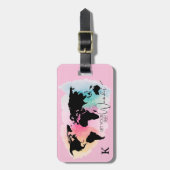 Gepäckmarke für Wanderlust Gepäckanhänger (Vorderseite vertikal)