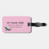 Gepäckmarke für Wanderlust Gepäckanhänger (Rückseite horizontal)