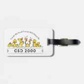 Gepäckmarke Gepäckanhänger (Rückseite horizontal)