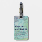 Gepäckmarke Gepäckanhänger (Rückseite vertikal)