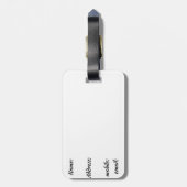 Gepäckmarke Gepäckanhänger (Rückseite vertikal)