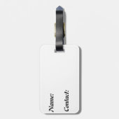 Gepäckmarke Gepäckanhänger (Rückseite vertikal)