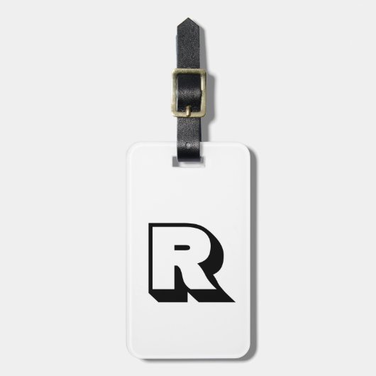 Gepäckmarke Gepäckanhänger (Vorderseite vertikal)