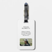 Gepäckmarke Gepäckanhänger (Rückseite vertikal)