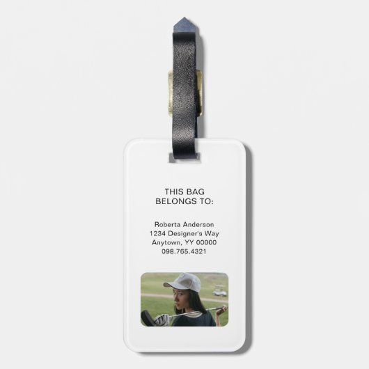 Gepäckmarke Gepäckanhänger (Rückseite vertikal)