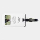 Gepäckmarke Gepäckanhänger (Rückseite horizontal)