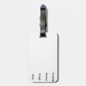 Gepäckmarke Gepäckanhänger (Rückseite vertikal)