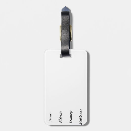 Gepäckmarke Gepäckanhänger (Rückseite vertikal)