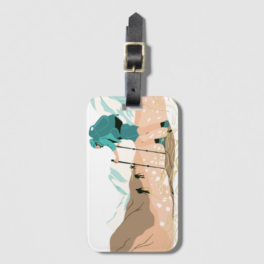 Gepäckmarke Gepäckanhänger (Vorderseite Vertikal)