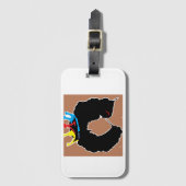 Gepäckmarke Gepäckanhänger (Vorderseite Vertikal)