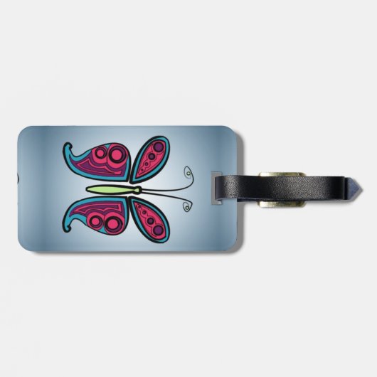 Gepäckmarke Gepäckanhänger (Rückseite horizontal)