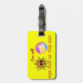 Gepäckmarke Gepäckanhänger (Rückseite vertikal)