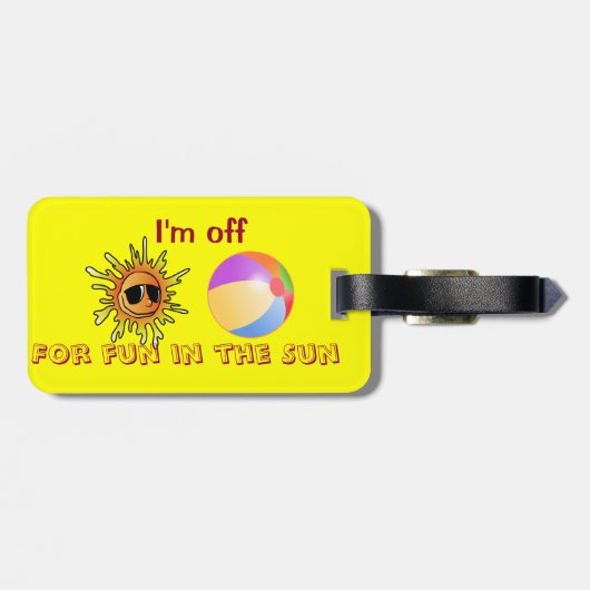 Gepäckmarke Gepäckanhänger (Rückseite horizontal)