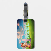 Gepäckmarke Gepäckanhänger (Rückseite vertikal)