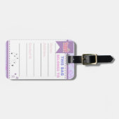 Gepäckmarke Gepäckanhänger (Vorderseite horizontal)