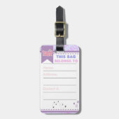 Gepäckmarke Gepäckanhänger (Vorderseite vertikal)