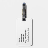 Gepäckmarke Gepäckanhänger (Rückseite vertikal)