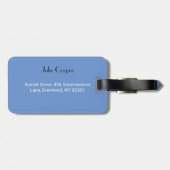 Gepäckmarke Gepäckanhänger (Rückseite horizontal)