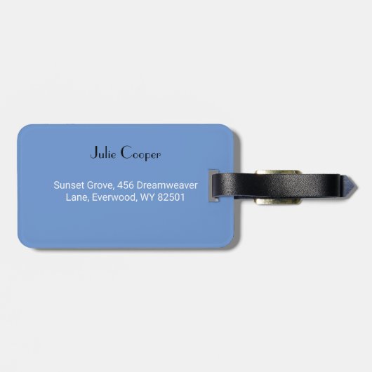 Gepäckmarke Gepäckanhänger (Rückseite horizontal)