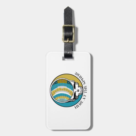 Gepäckmarke Gepäckanhänger (Vorderseite vertikal)