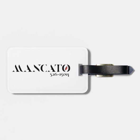 Gepäckmarke Gepäckanhänger (Rückseite horizontal)