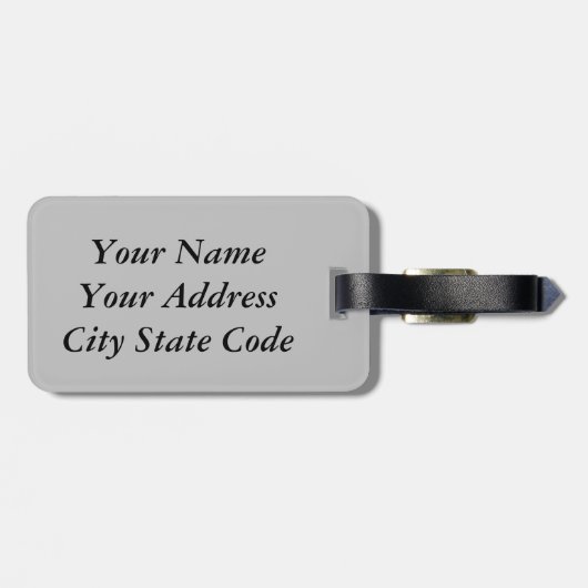 Gepäckmarke Gepäckanhänger (Rückseite horizontal)