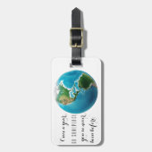 Gepäckmarke Gepäckanhänger (Vorderseite vertikal)