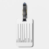 Gepäckmarke Gepäckanhänger (Rückseite vertikal)