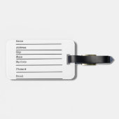 Gepäckmarke Gepäckanhänger (Rückseite horizontal)