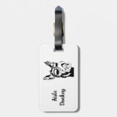 Gepäckmarke Gepäckanhänger (Rückseite vertikal)