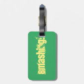 Gepäckmarke Gepäckanhänger (Rückseite vertikal)