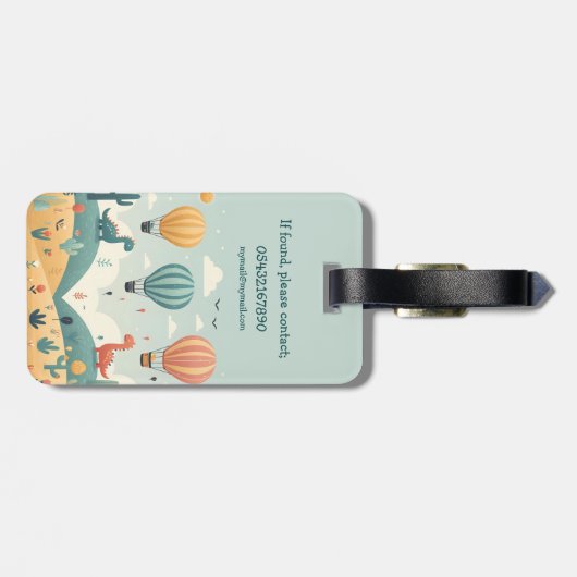 Gepäckmarke Gepäckanhänger (Rückseite horizontal)