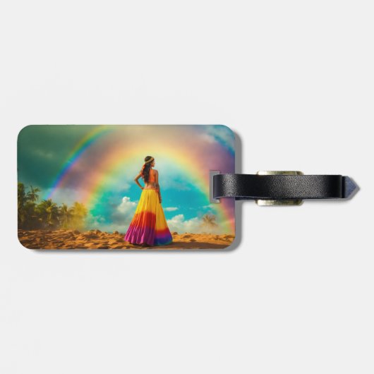 Gepäckmarke Gepäckanhänger (Rückseite horizontal)