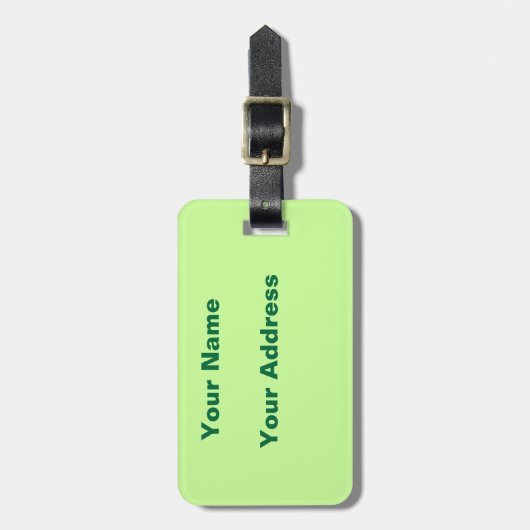 Gepäckmarke Gepäckanhänger (Vorderseite vertikal)