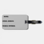 Gepäckmarke Gepäckanhänger (Rückseite horizontal)