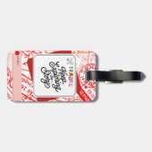 Gepäckmarke Gepäckanhänger (Rückseite horizontal)