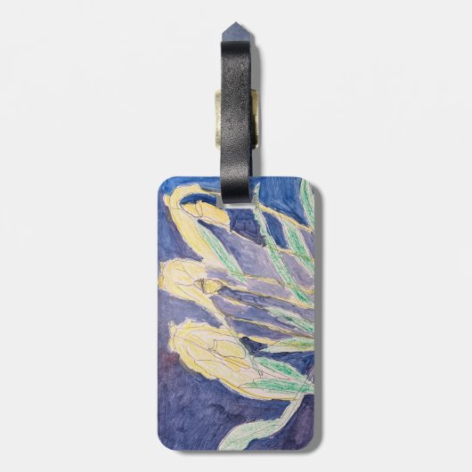 Gepäckmarke Gepäckanhänger (Rückseite vertikal)