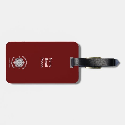 Gepäckmarke Gepäckanhänger (Rückseite horizontal)