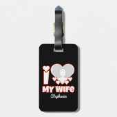 Gepäckmarke Gepäckanhänger (Rückseite vertikal)