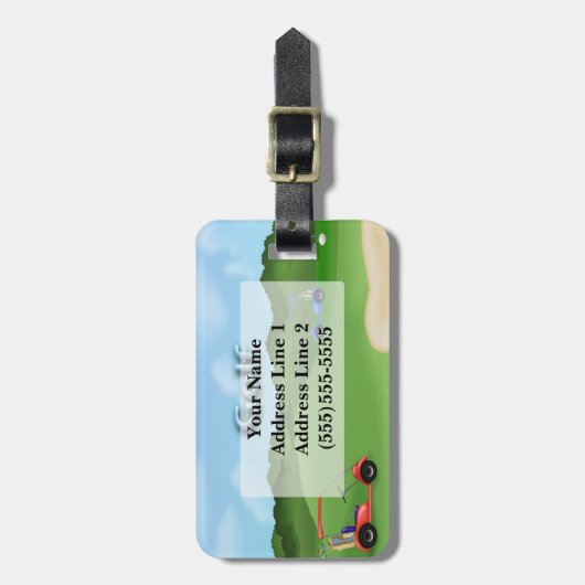 Gepäckmarke Gepäckanhänger (Vorderseite vertikal)