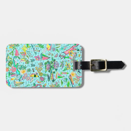 Gepäckmarke Gepäckanhänger (Vorderseite horizontal)