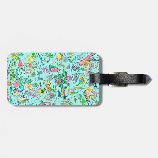 Gepäckmarke Gepäckanhänger (Rückseite horizontal)