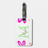 Gepäckmarke Gepäckanhänger (Rückseite vertikal)