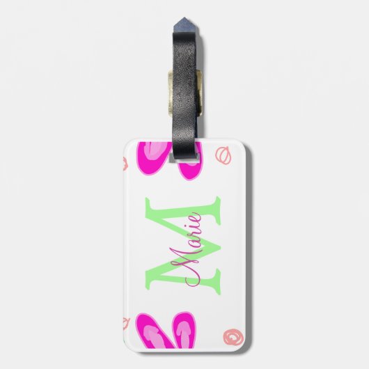 Gepäckmarke Gepäckanhänger (Rückseite vertikal)